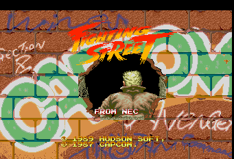 Fighting Street Title Screen